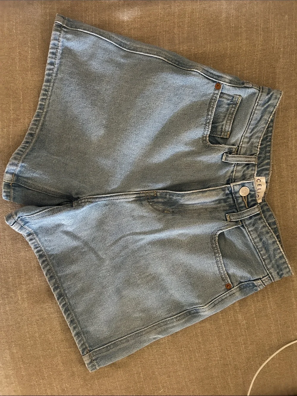 Light Blue Denim Shorts